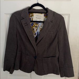Anthropologie Grey Blazer